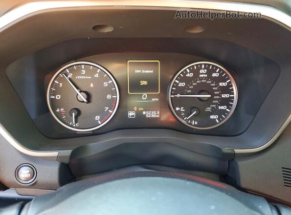4S4WMADD3S3435917 2025 SUBARU ASCENT White Widok zestawu wskaźników