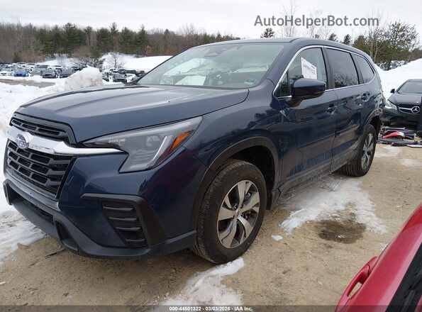 4S4WMADD6S3442392 2025 SUBARU ASCENT Blue Առջևի ձախ երեք քառորդ տեսարան