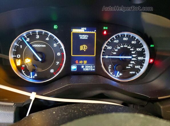 4S4WMAJD3M3469802 2021 SUBARU ASCENT Tan Widok zestawu wskaźników