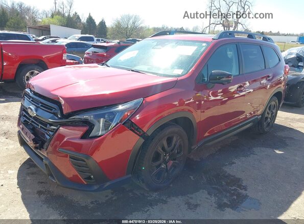4S4WMAKD1P3406104 2023 SUBARU ASCENT Red Առջևի ձախ երեք քառորդ տեսարան