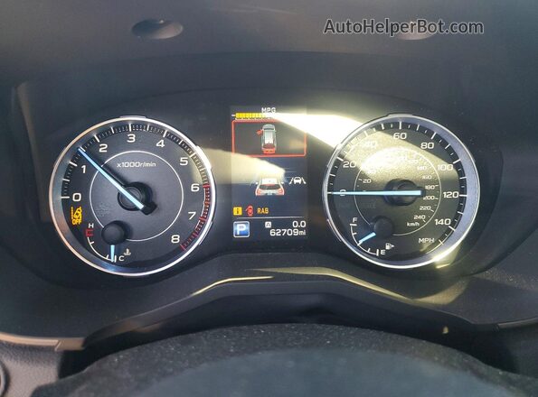 4S4WMALDXK3418825 2019 SUBARU ASCENT Red Widok zestawu wskaźników