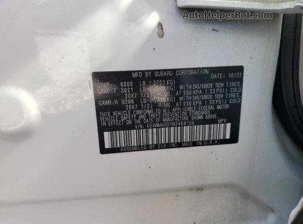 4S4WMARD1N3469156 2022 SUBARU ASCENT Silver 