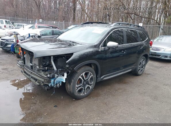 4S4WMARD9P3440085 2023 SUBARU ASCENT Black Առջևի ձախ երեք քառորդ տեսարան