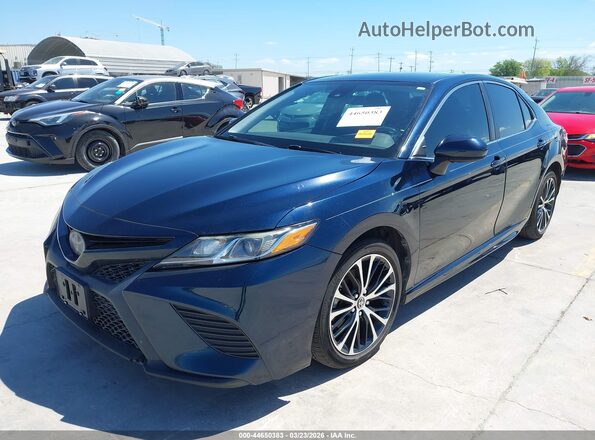 4T1B11HK3JU557993 2018 TOYOTA CAMRY Dark Blue Առջևի ձախ երեք քառորդ տեսարան