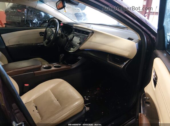 4T1BD1EB0JU061755 2018 TOYOTA LIMITED Burgundy Вид салону спереду