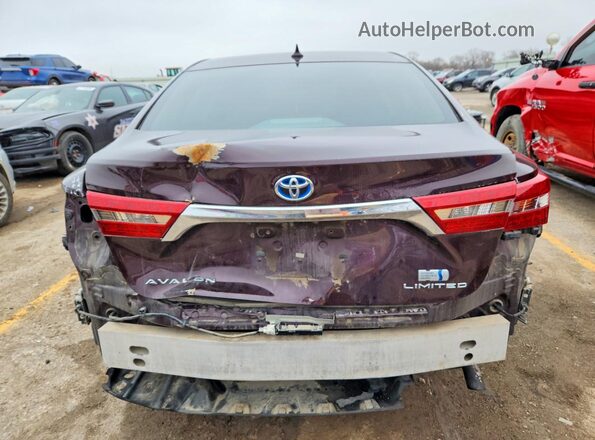 4T1BD1EB3GU053030 2016 TOYOTA LIMITED Maroon Rear view