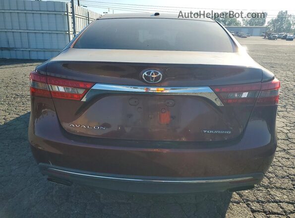 4T1BK1EB3GU195206 2016 TOYOTA AVALON Red უკანა ხედი