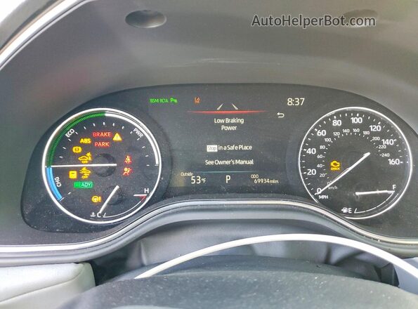 4T1DA1AB2MU010558 2021 TOYOTA AVALON Black ხელსაწყოთა პანელის ხედი