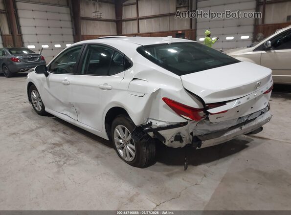 4T1DAACK0SU000475 2025 TOYOTA LE White Задня ліва чверть