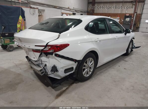 4T1DAACK0SU000475 2025 TOYOTA LE White Задня права чверть