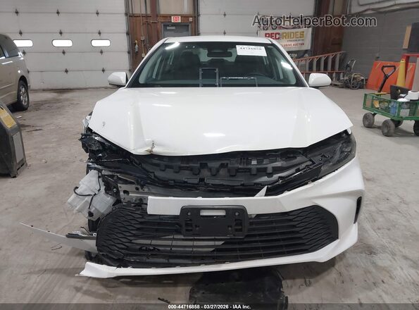 4T1DAACK0SU000475 2025 TOYOTA LE White Вид щитка приладів