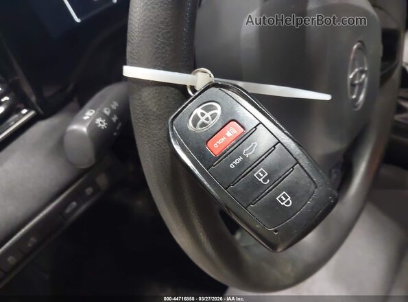 4T1DAACK0SU000475 2025 TOYOTA LE White Вид панелі приладів