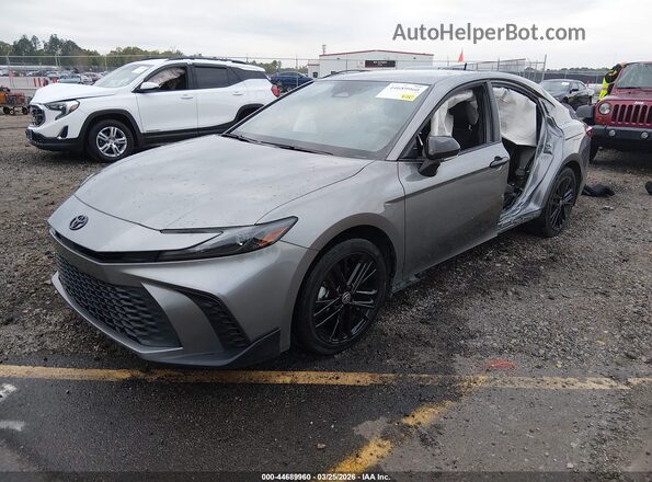 4T1DAACK1SU602690 2025 TOYOTA CAMRY Gray Առջևի ձախ երեք քառորդ տեսարան