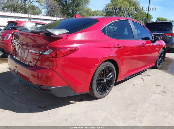 4T1DAACKXSU108456 2025 TOYOTA CAMRY Red უკანა მარჯვენა