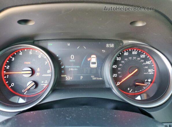 4T1K61AKXMU440010 2021 TOYOTA CAMRY Black Instrument cluster view