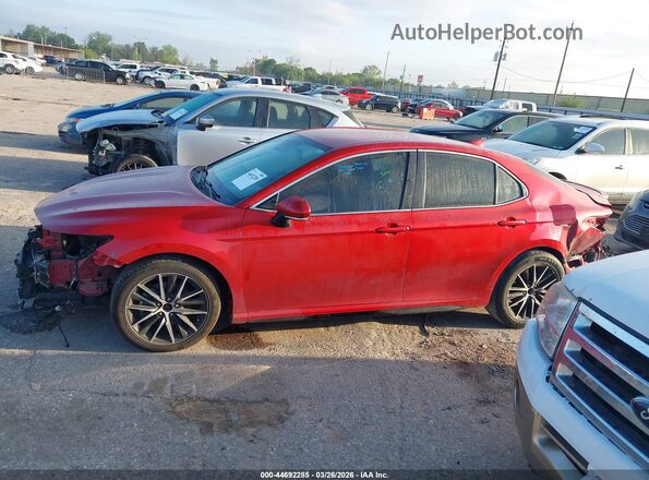 4T1T11AK6MU438032 2021 TOYOTA CAMRY Red Սալոնի 360 աստիճան տեսք
