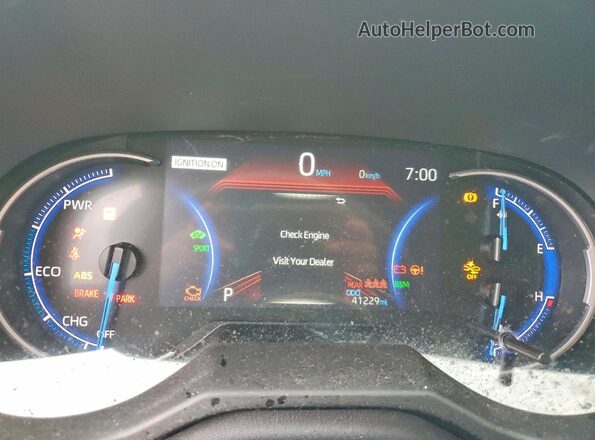 4T3B6RFV5PU127363 2023 TOYOTA RAV4 Black Widok zestawu wskaźników