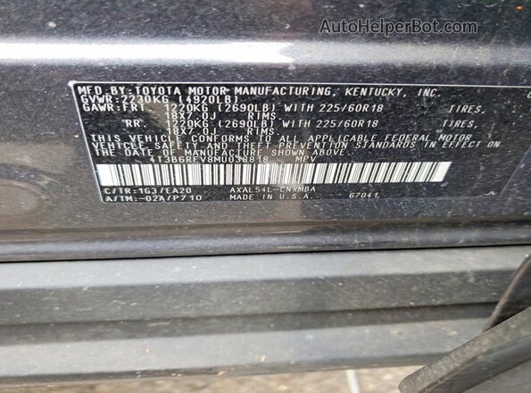 4T3B6RFV8MU038818 2021 TOYOTA RAV4 Black 