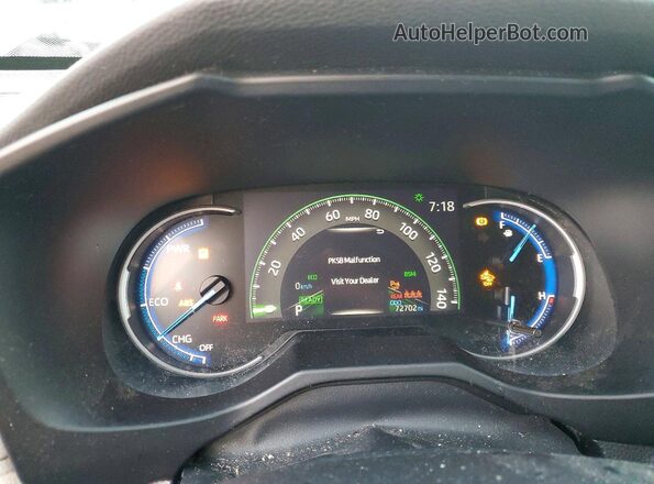 4T3D6RFVXMU008597 2021 TOYOTA LIMITED White Vista del cuadro de instrumentos