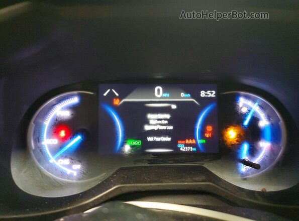 4T3DWRFV7LU001704 2020 TOYOTA LIMITED Silver Instrument cluster view