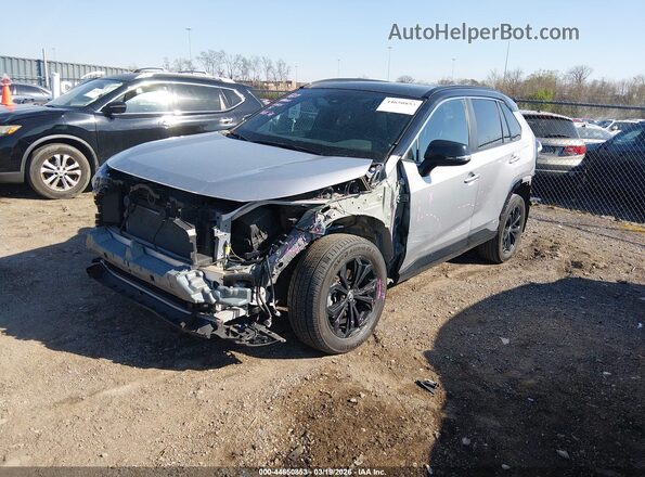 4T3E6RFV0PU136159 2023 TOYOTA RAV4 HYBRID Gray Առջևի ձախ երեք քառորդ տեսարան