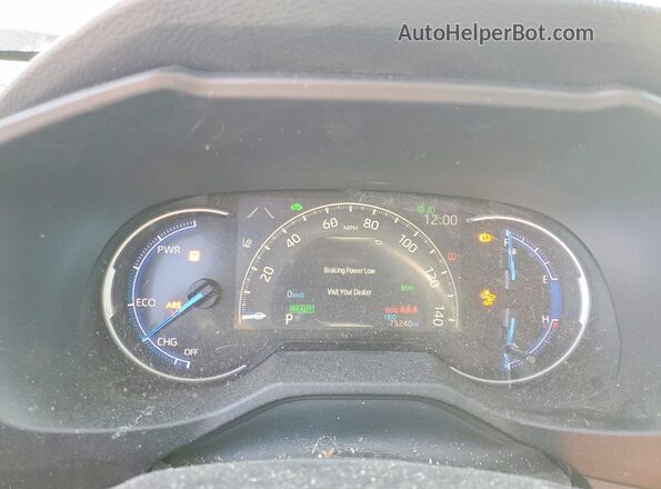 4T3E6RFV3MU035239 2021 TOYOTA RAV4 Gray Вид щитка приладів
