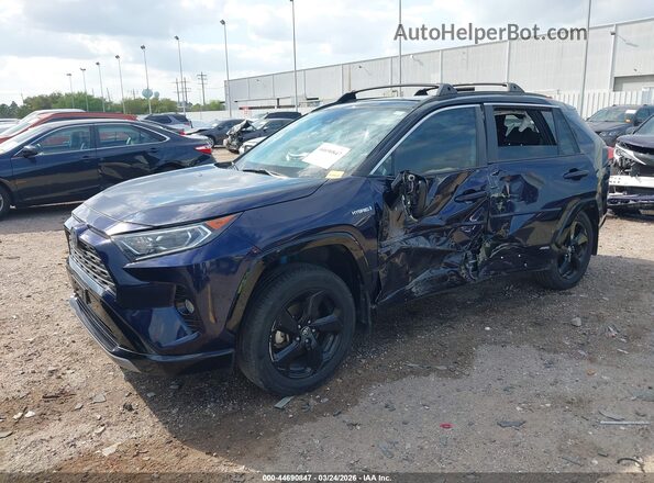 4T3E6RFV5LU002757 2020 TOYOTA RAV4 HYBRID Blue Przód lewy