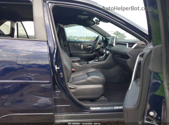 4T3E6RFV5LU002757 2020 TOYOTA RAV4 HYBRID Blue Widok wnętrza z przodu