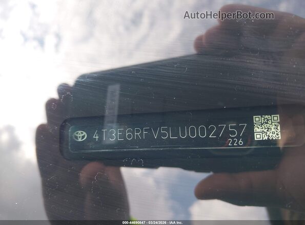 4T3E6RFV5LU002757 2020 TOYOTA RAV4 HYBRID Blue Widok komory silnika