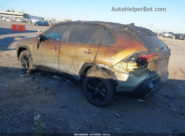 4T3E6RFV9MU028232 2021 TOYOTA RAV4 HYBRID Green Trasero izquierdo
