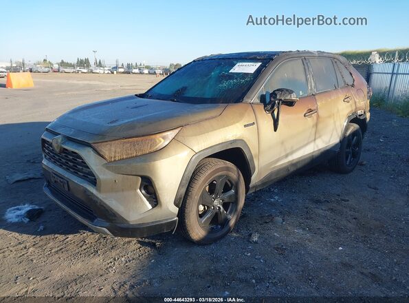 4T3E6RFV9MU028232 2021 TOYOTA RAV4 HYBRID Green Vista tres cuartos delantera izquierda