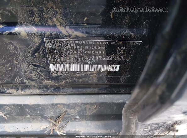 4T3EWRFV0LU006084 2020 TOYOTA RAV4 HYBRID Blue Vista del compartimento del motor