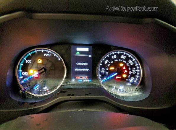 4T3RWRFV4NU064882 2022 TOYOTA RAV4 Silver Instrument cluster view
