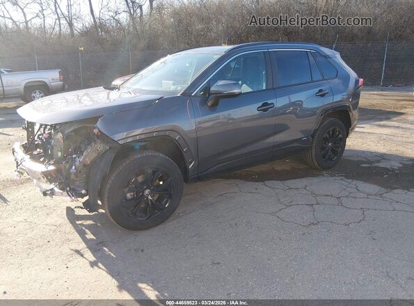 4T3T6RFV3NU080108 2022 TOYOTA RAV4 HYBRID Gray Առջևի ձախ երեք քառորդ տեսարան