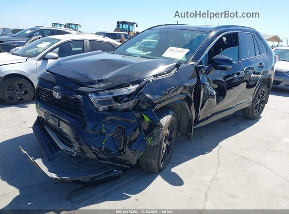 4T3T6RFV4NU091750 2022 TOYOTA RAV4 HYBRID Black Передня ліва чверть