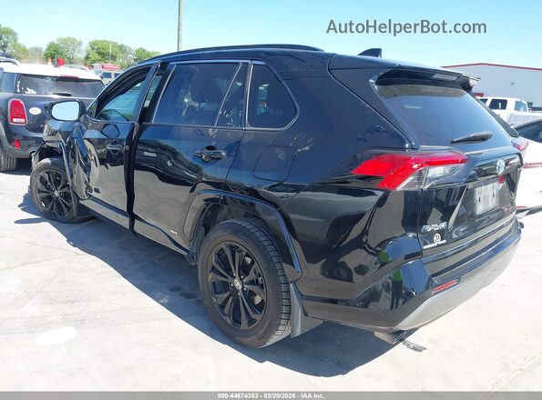 4T3T6RFV4NU091750 2022 TOYOTA RAV4 HYBRID Black Задня ліва чверть