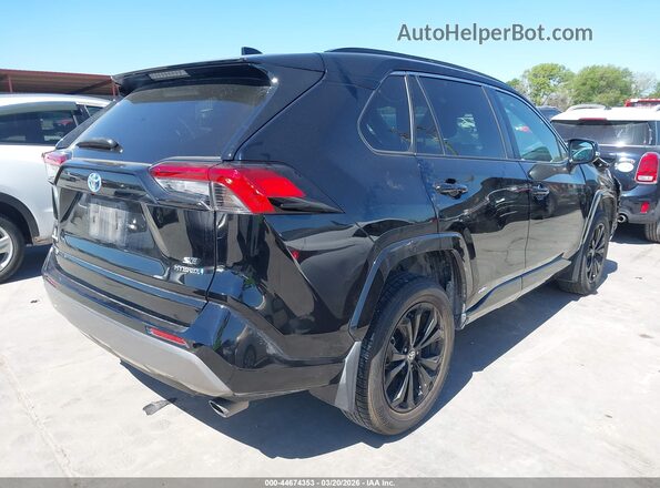 4T3T6RFV4NU091750 2022 TOYOTA RAV4 HYBRID Black Задня права чверть