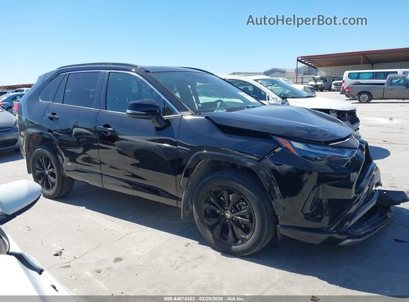 4T3T6RFV4NU091750 2022 TOYOTA RAV4 HYBRID Black Вид задньої частини салону