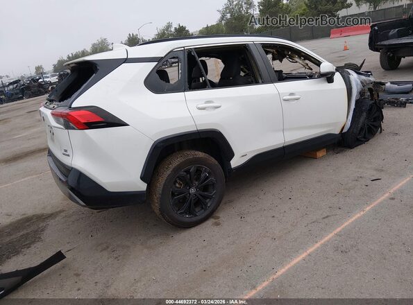 4T3T6RFV5NU100357 2022 TOYOTA RAV4 HYBRID White უკანა მარჯვენა