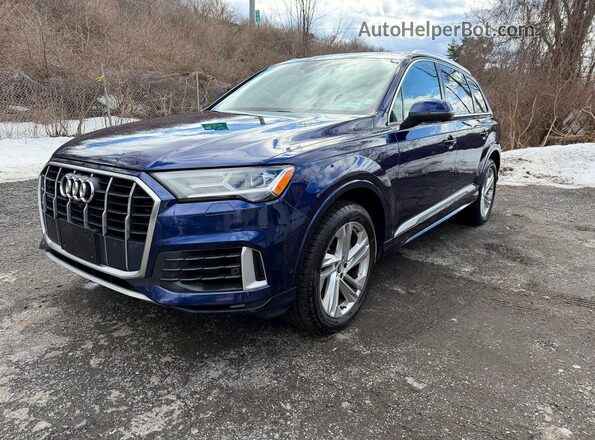 WA1AXAF70MD010157 2021 AUDI Q7 Blue უკანა მარცხენა