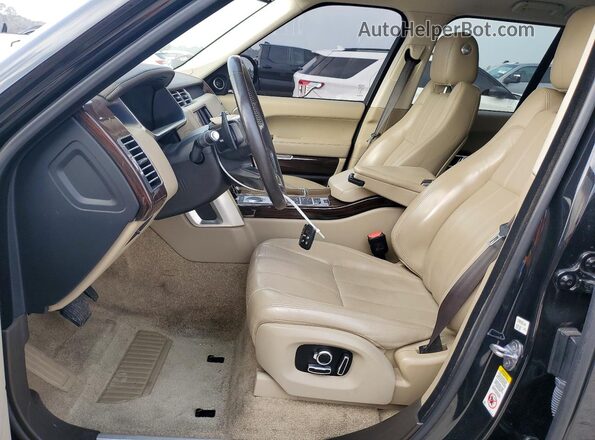 SALGS2PF3GA305634 2016 LAND ROVER RANGE ROVER Black წინა პანელის ხედი