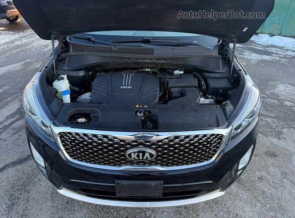 5XYPKDA56GG030215 2016 KIA SORENTO Black Widok deski rozdzielczej