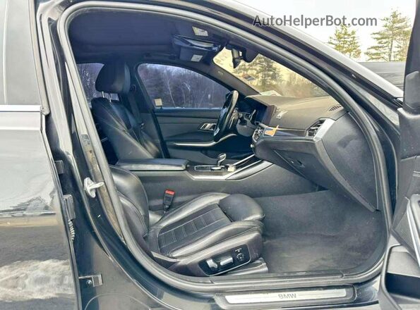 3MW5R7J59K8B01610 2019 BMW 3 SERIES Black წინა სალონის ხედი