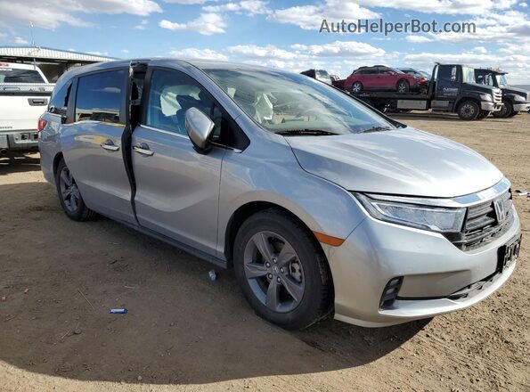 5FNRL6H56MB000609 2021 HONDA ODYSSEY Серебряный Передняя правая четверть