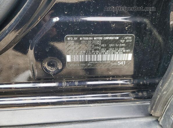 JA4AD3A37KZ028468 2019 MITSUBISHI OUTLANDER Черный 