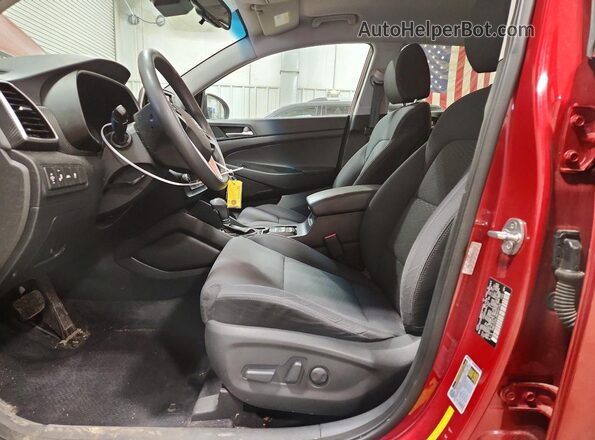 KM8J33AL2MU341142 2021 HYUNDAI TUCSON Red წინა პანელის ხედი
