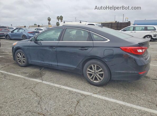 5NPE24AF2GH398481 2016 HYUNDAI SONATA Black Trasero izquierdo