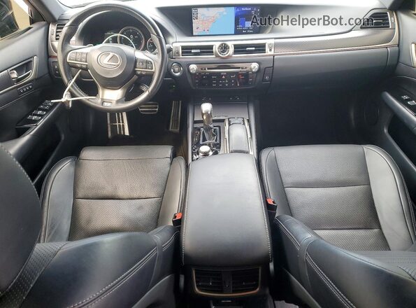 JTHBZ1BL4JA015896 2018 LEXUS GS Black Սարքավորումների վահանակի տեսք