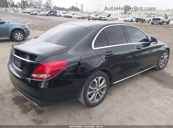 55SWF4JB0HU188675 2017 MERCEDES-BENZ C-CLASS Black Tył prawy