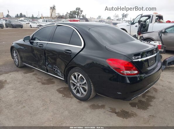 55SWF4JB0HU188675 2017 MERCEDES-BENZ C-CLASS Black Tył lewy